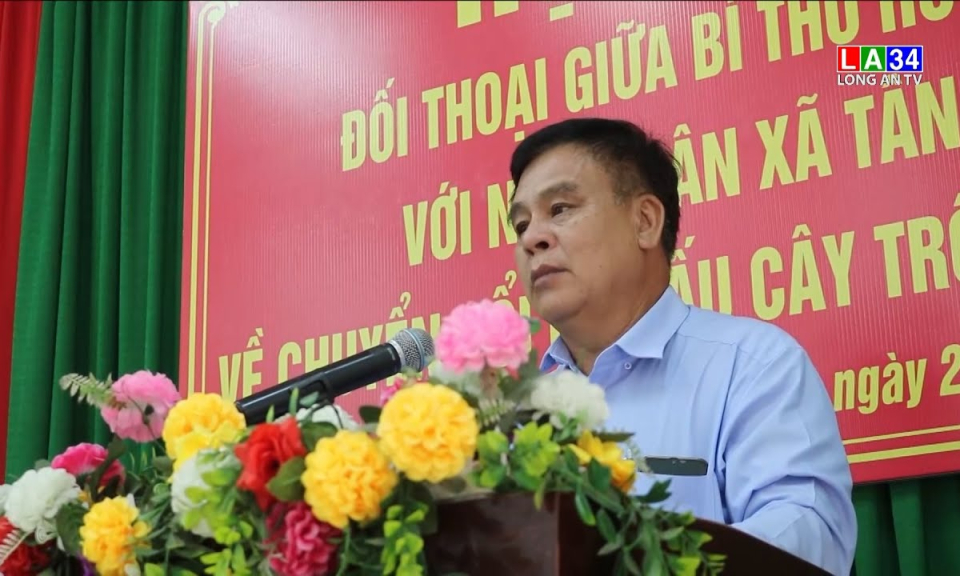 Mộc Hóa: Bí thư Huyện ủy đối thoại với nhân dân xã Tân Lập