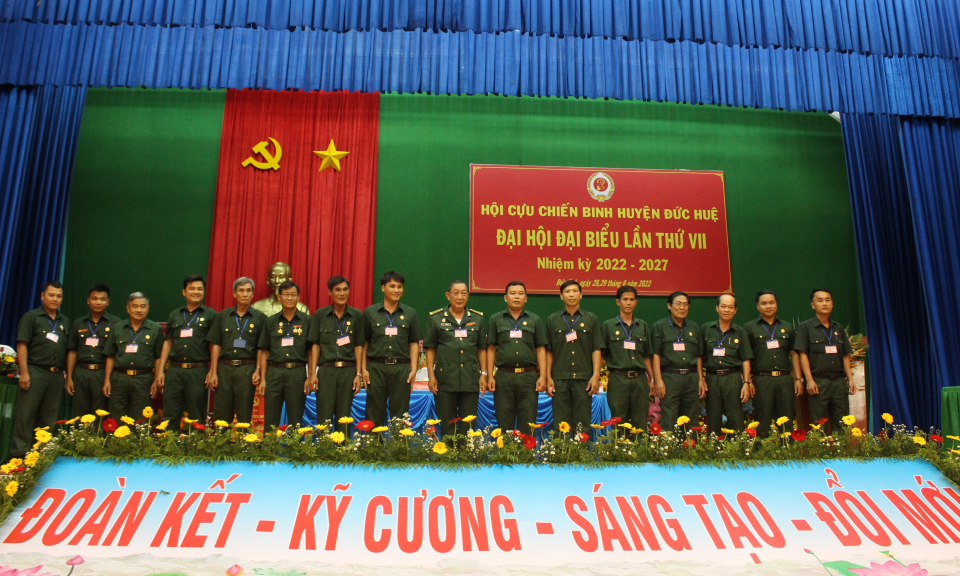 Đức Huệ tổ chức Đại hội Đại biểu Hội CCB huyện Đức Huệ lần thứ VII, nhiệm kỳ 2022 - 2027