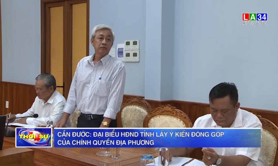 Cần Đước: Đại biểu HĐND tỉnh lấy ý kiến đóng góp của chính quyền địa phương