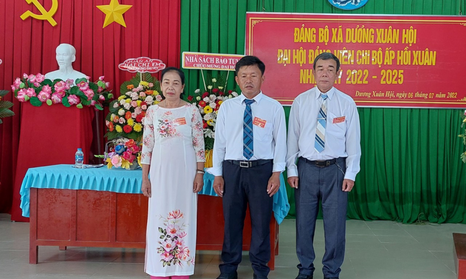  Xã Dương Xuân Hội  tổ chức đại hội điểm chi bộ ấp