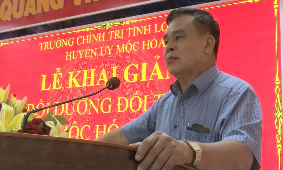 Mộc Hóa khai giảng lớp bồi dưỡng cập nhật kiến thức cho đối tượng 4 năm 2022
