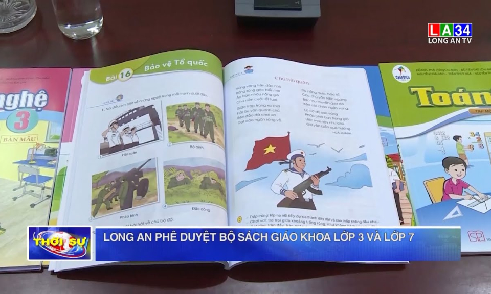 Long An phê duyệt bộ sách giáo khoa lớp 3 và lớp 7