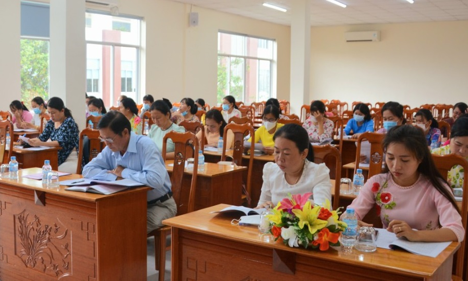 Cần Giuộc sơ kết công tác hội và phong trào phụ nữ 6 tháng đầu năm 2022