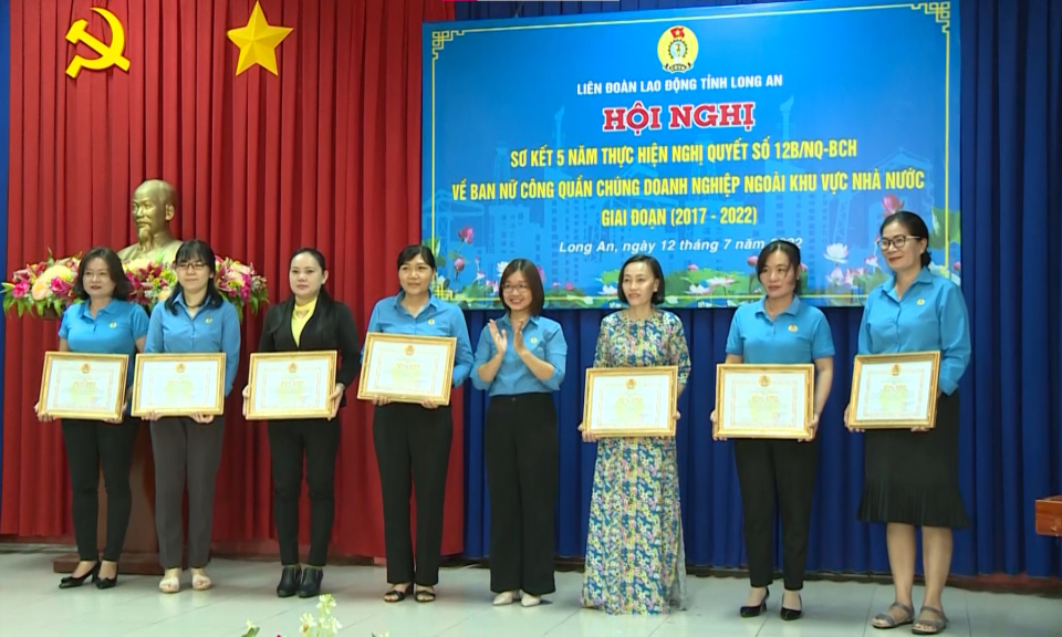 Liên đoàn Lao động tỉnh Long An sơ kết 5 năm thực hiện Nghị quyết về Nữ công