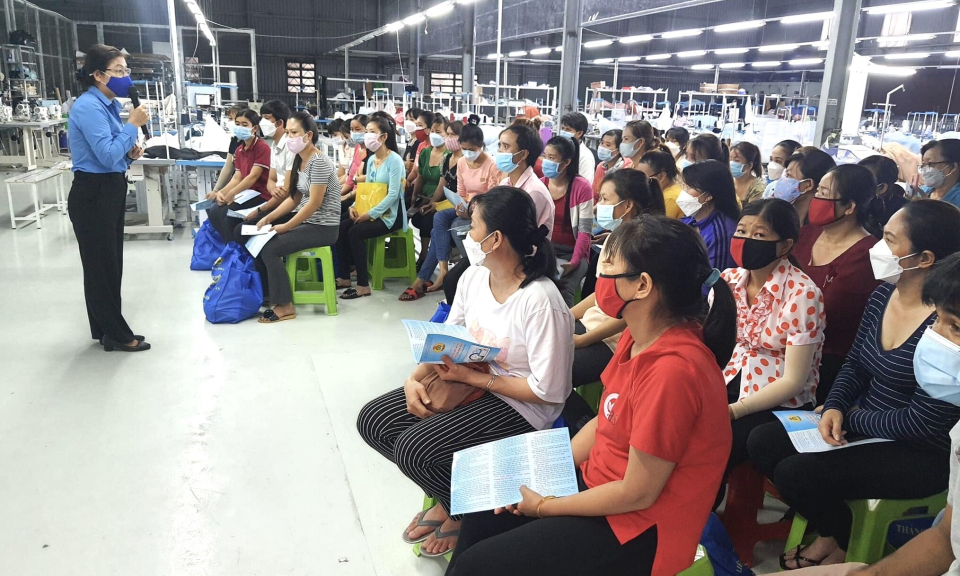Tỉnh tập huấn đề án phổ biến giáo dục pháp luật tại huyện Cần Giuộc