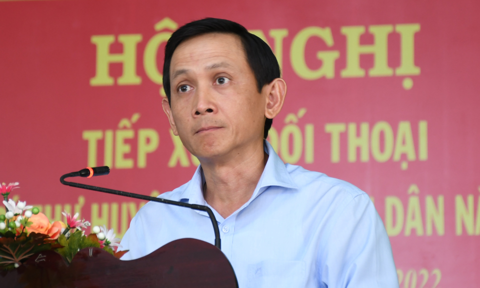 Bí thư Huyện ủy Đức Hòa đối thoại với Nhân dân 3 xã: Lộc Giang, An Ninh Đông, An Ninh Tây