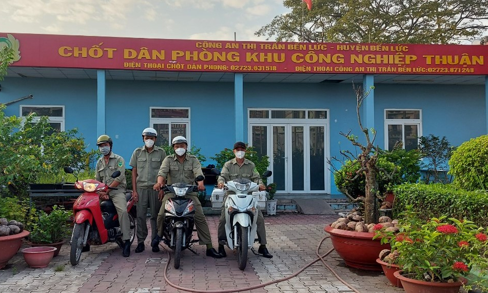 Bến Lức sơ kết 2 năm xây dựng mô hình chốt dân phòng trong Khu công nghiệp