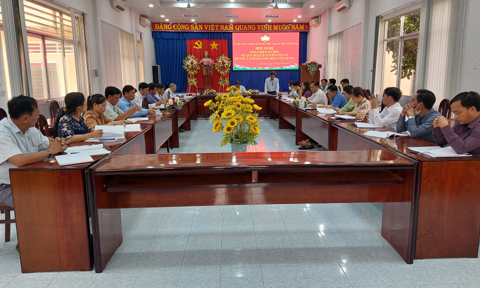 Tân Hưng phản biện xã hội về quy hoạch tuyến dân cư đường vành đai thị trấn Tân Hưng