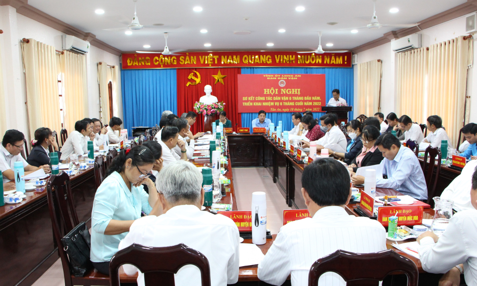 Hội nghị sơ kết công tác dân vận 6 tháng đầu năm 2022