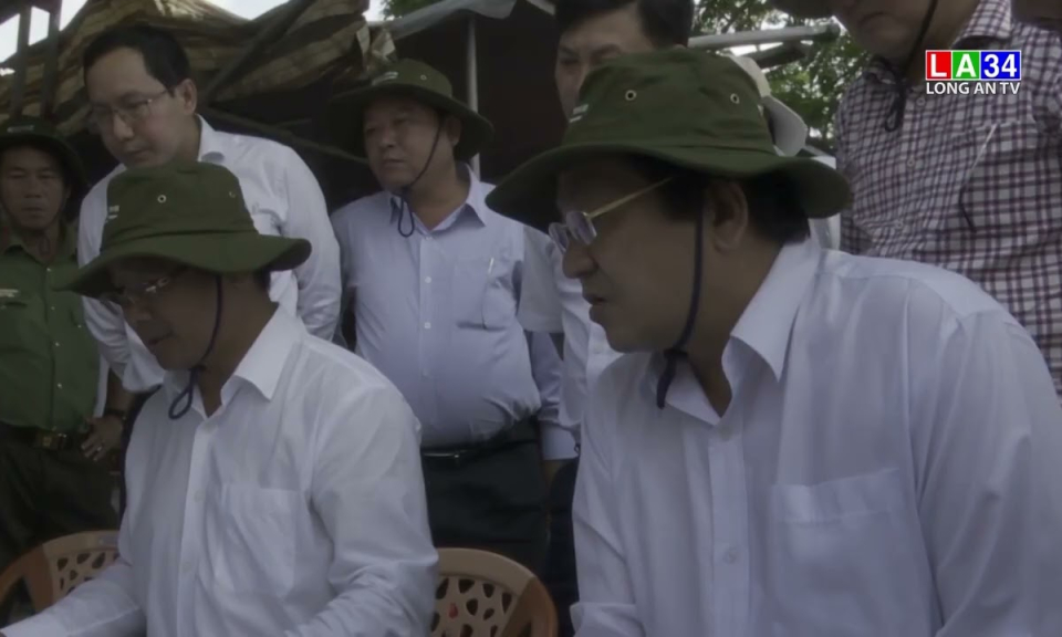 Bí thư Tỉnh ủy kiểm tra tiến độ các dự án, công trình xây dựng cơ bản tại thị xã Kiến Tường