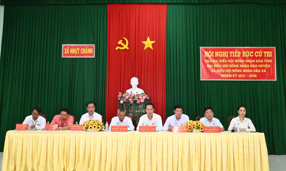 Đại biểu HĐND 3 cấp tiếp xúc cử tri xã Nhựt Chánh