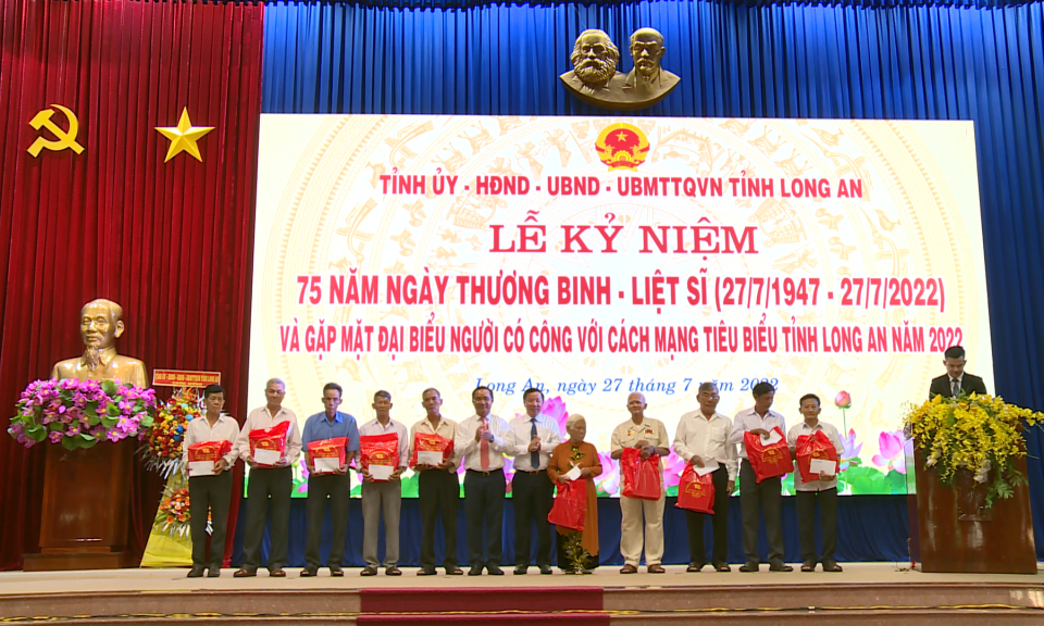Long An tổ chức Lễ kỷ niệm 75 năm ngày Thương binh-Liệt sĩ (27/7/1947 – 27/7/2022)