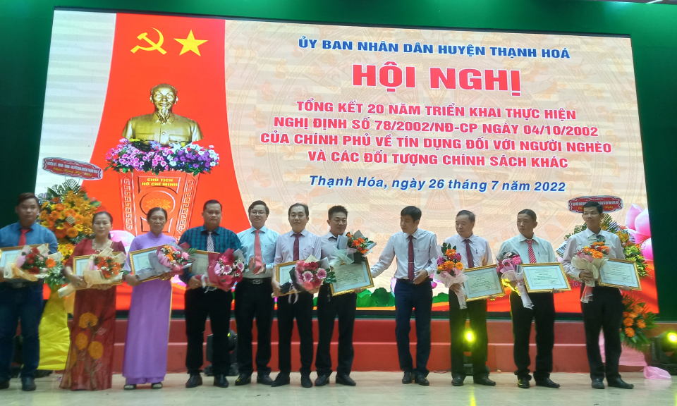 Thạnh Hóa tổng kết 20 năm triển khai thực hiện Nghị định về tín dụng chính sách