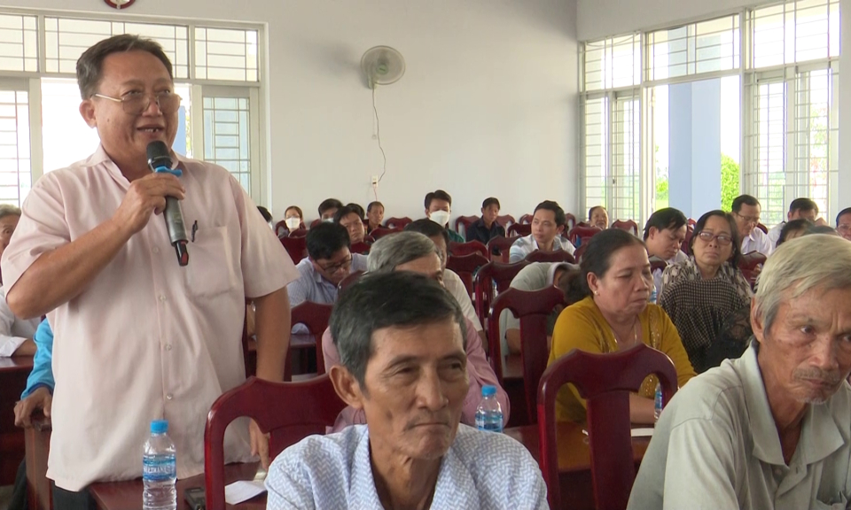 Tân Trụ: Đại Biểu HĐND tỉnh tiếp xúc cử tri xã Đức Tân