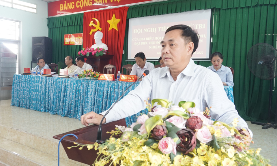 Bến Lức: Cử tri xã Thanh Phú,  Tân Bửu quan tâm nhiều đến vấn đề tái định cư