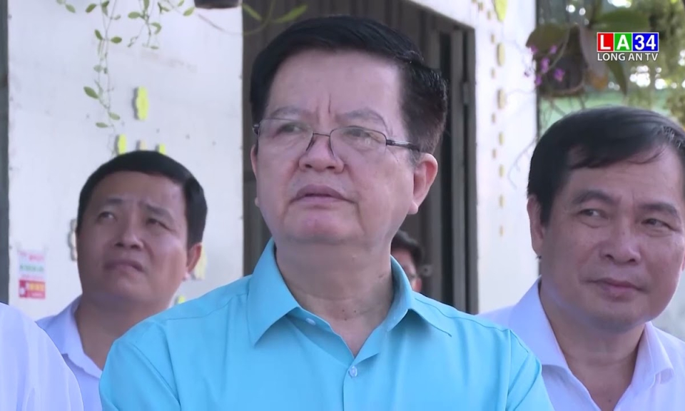 Thường trực Ban Bí thư Võ Văn Thưởng làm việc tại Long An