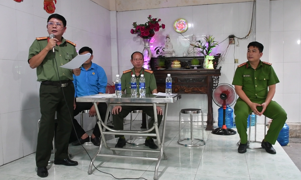 Đức Hòa tuyên truyền, vận động toàn dân tham gia phòng, chống tội phạm 