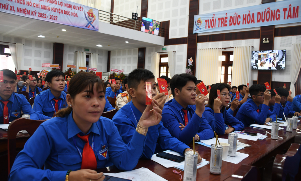 Đại hội đại biểu Đoàn TNCS Hồ Chí Minh huyện Đức Hòa lần thứ XI, nhiệm kỳ 2022-2027