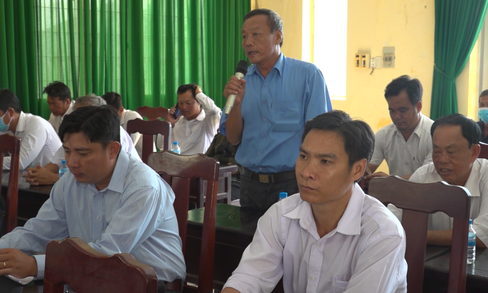 Tân Hưng: Đại biểu HĐND tỉnh, huyện tiếp xúc cử tri