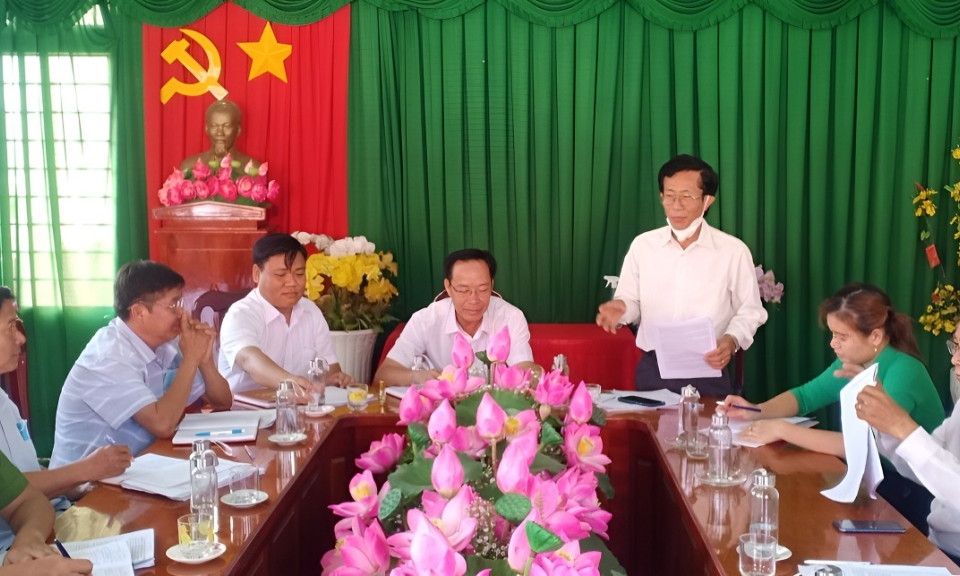 Tân Hưng tăng cường công tác kiểm tra giám sát và thi hành kỷ luật của Đảng