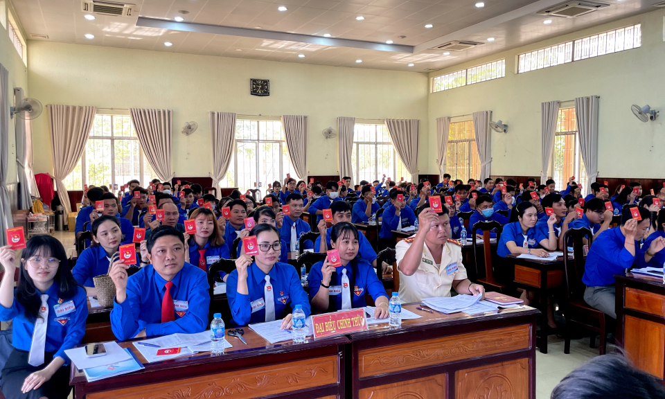 Tân Hưng: Đại hội Đoàn TNCS Hồ Chí Minh nhiệm kỳ 2022 – 2027