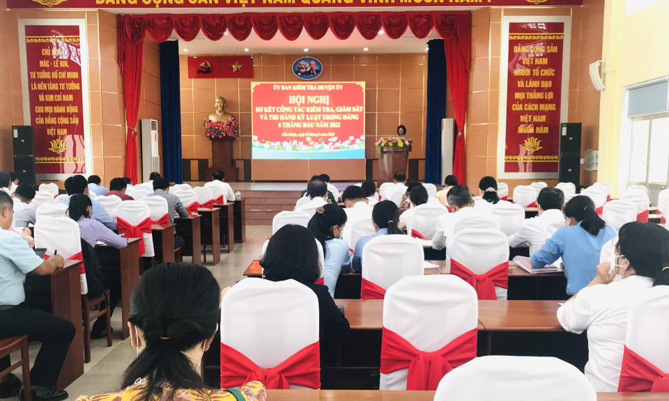 Cần Giuộc: sơ kết công tác kiểm tra, giám sát và thi hành kỷ luật Đảng 6 tháng đầu năm 2022
