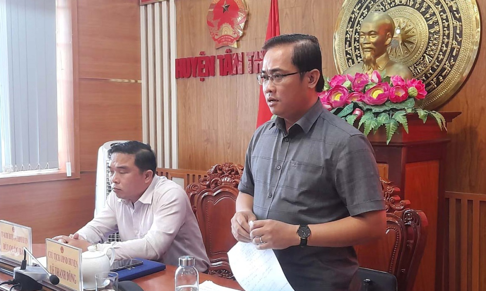 Tân Thạnh sơ kết công tác cải cách hành chính 6 tháng đầu năm 2022