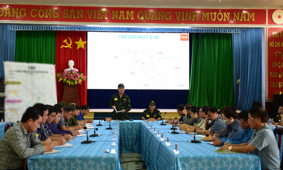 Tỉnh chỉ đạo Tân Hưng diễn tập diễn tập khu vực phòng thủ năm 2022