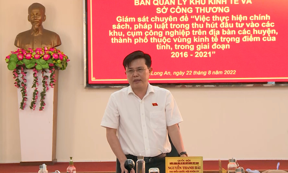 Giám sát thực hiện chính sách, pháp luật trong thu hút đầu tư vào các khu, cụm công nghiệp
