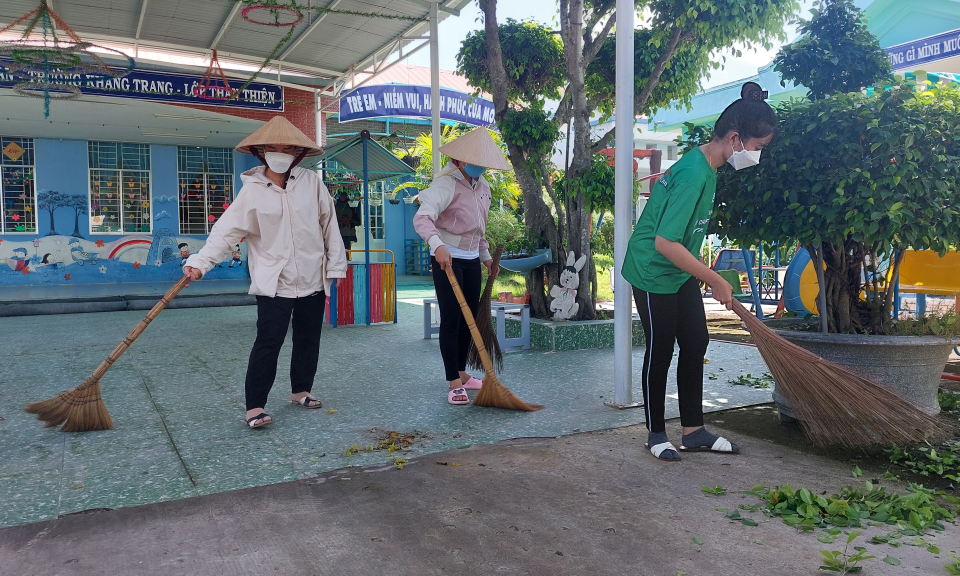 Tân Hưng chuẩn bị tốt các điều kiện, sẵn sàng cho năm học mới 2022-2023