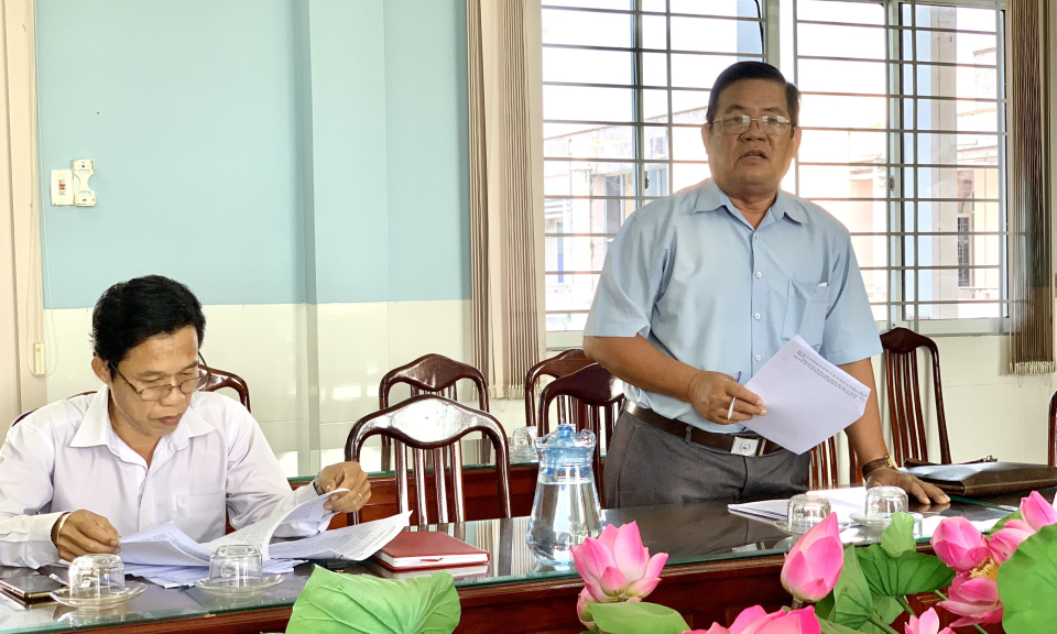 Huyện ủy Tân Hưng giám sát Đảng ủy Khối Kinh tế 