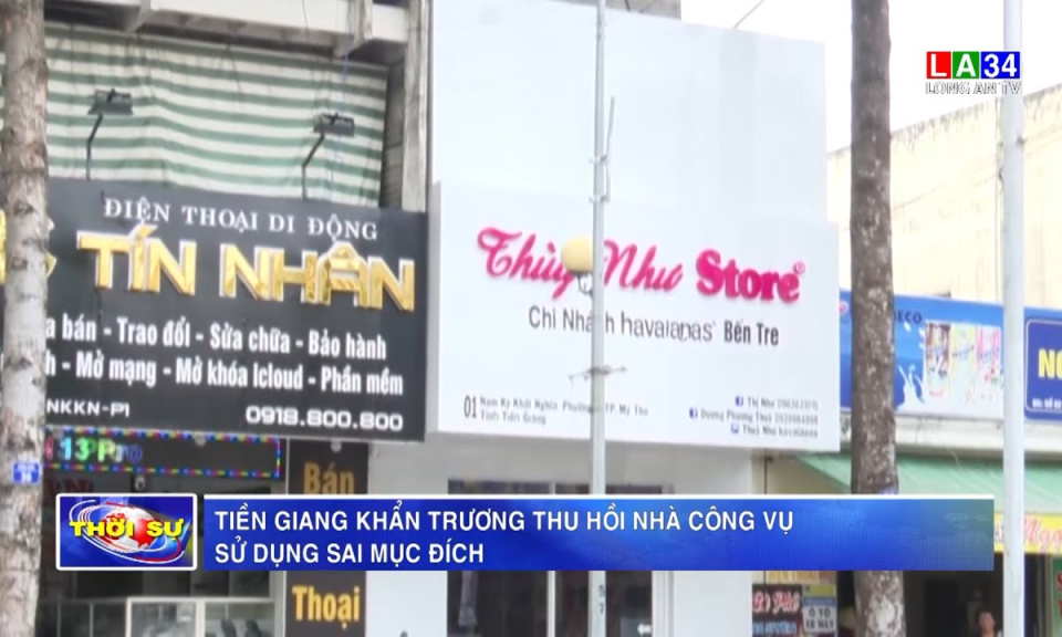 Tiền Giang khẩn trương thu hồi nhà công vụ sử dụng sai mục đích