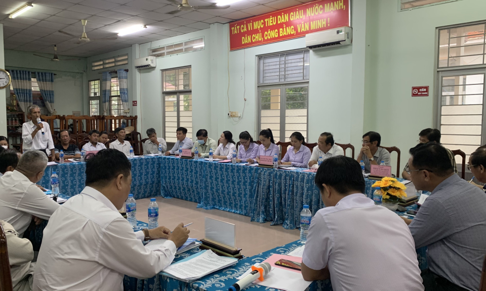 Bến Lức: MTTQ tỉnh khảo sát công tác Mặt trận tại xã Tân Bửu