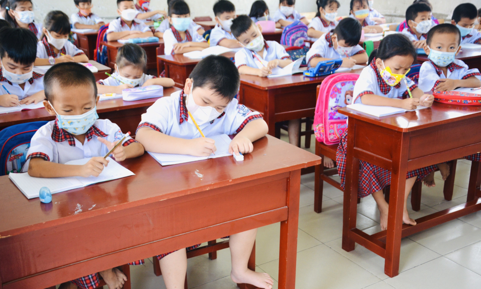 Hơn 35.000 học sinh trên địa bàn huyện Cần Giuộc tựu trường