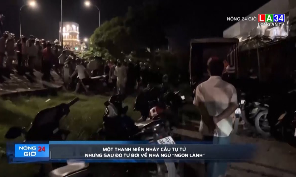 Một thanh niên nhảy cầu tự tử nhưng sau đó tự bơi về nhà ngủ "ngon lành"