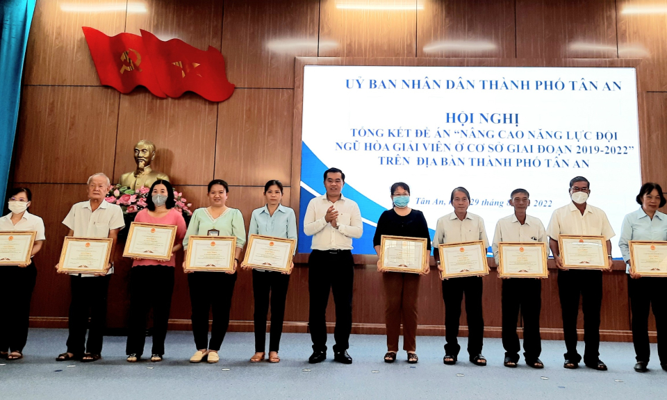 TP Tân An tổng kết Đề án "Nâng cao năng lực đội ngũ hoà giải viên cơ sở giai đoạn 2019-2022"