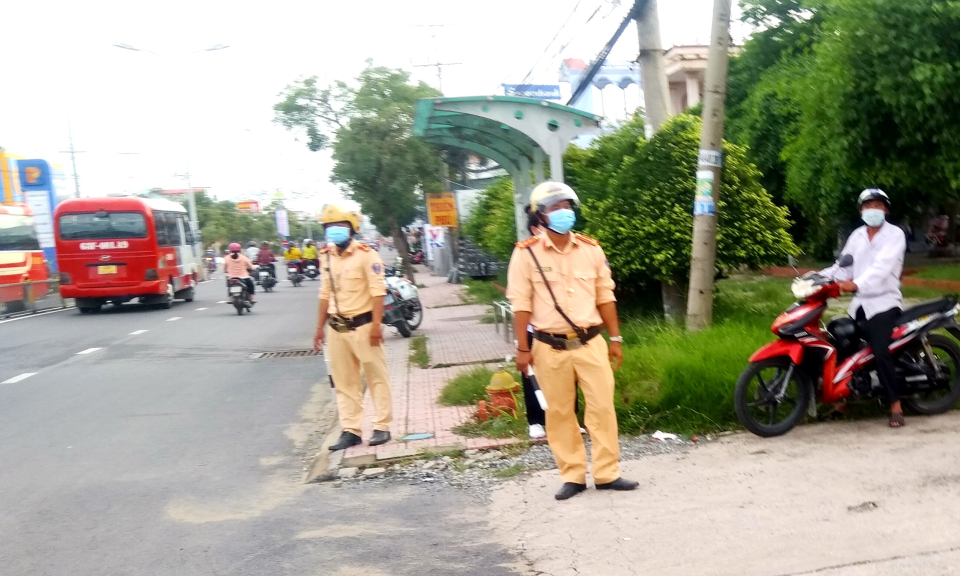 Cần Đước tăng cường đảm bảo an toàn giao thông, an ninh trật tự trong dịp Lễ Quốc khánh 2/9