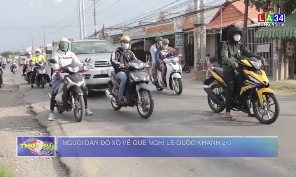Người dân đổ xô về quê nghỉ lễ Quốc khánh 2/9