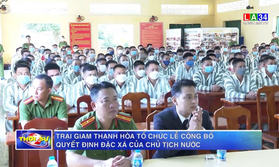 Trại giam Thạnh Hòa tổ chức lễ công bố quyết định đặc xá của Chủ tịch nước