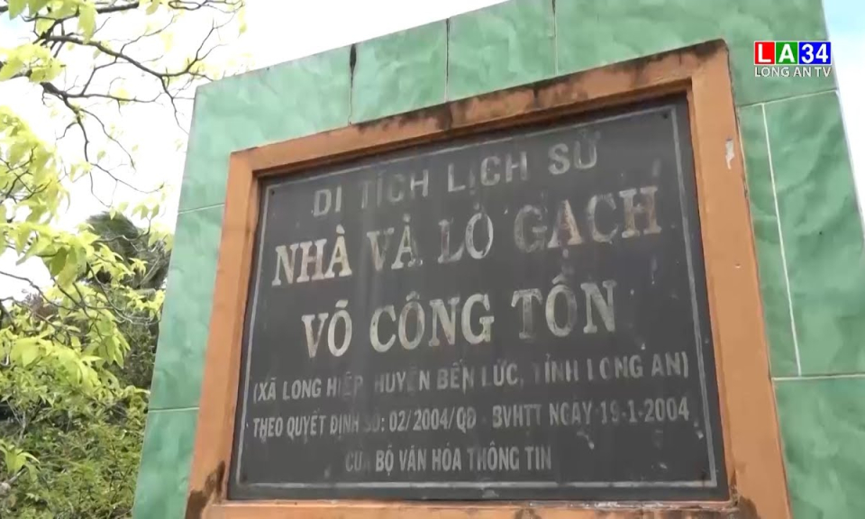Di tích lịch sử Nhà và Lò gạch Võ Công Tồn: “Địa chỉ đỏ” giáo dục truyền thống cách mạng
