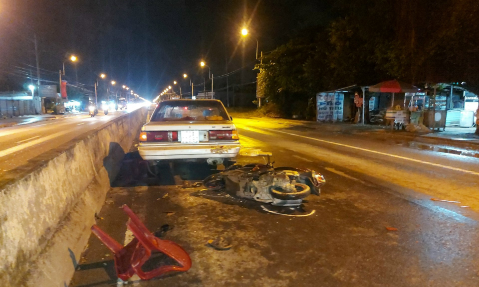 Bến Lức tai nạn giao thông khiến 1 người bị thương nặng