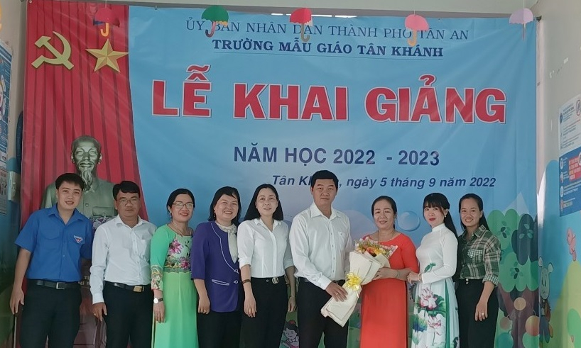 Phường Tân Khánh, TP Tân An khai giảng năm học mới Trường Tiểu học và Mẫu giáo