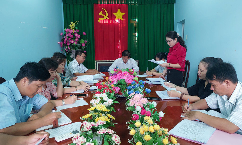 HĐND huyện Tân Hưng giám sát chuyên đề tại xã Thạnh Hưng