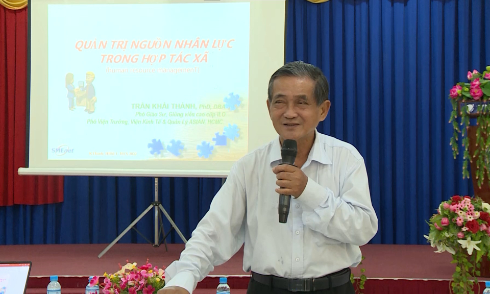 Liên minh Hợp tác xã tỉnh tổ chức lớp Tập huấn Hội đồng quản trị,Giám đốc hợp tác xã năm 2022