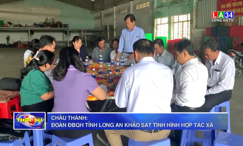 Châu Thành: Đoàn ĐBQH tỉnh Long An khảo sát tình hình hợp tác xã