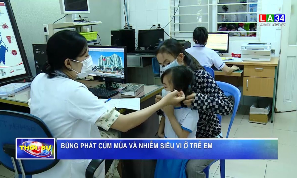 Bùng phát cúm mùa và nhiễm siêu vi ở trẻ em