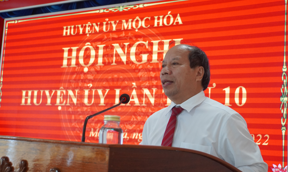 Hội nghị huyện ủy Mộc Hóa lần thứ 10
