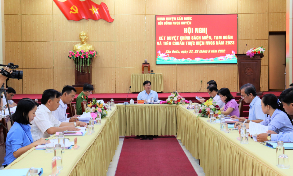 Cần Đước xét duyệt chính sách  miễn, hoãn  nghĩa vụ quân sự năm 2023