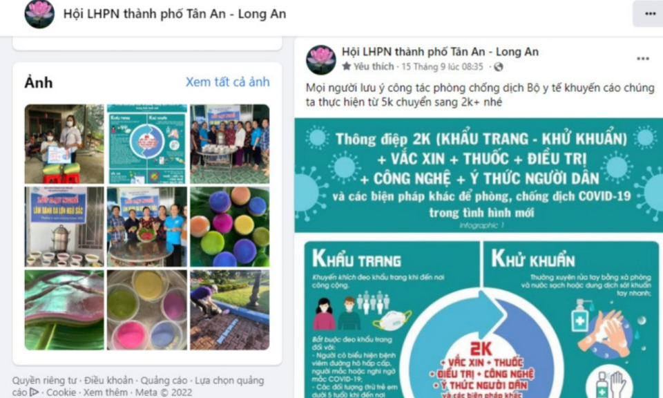 Hội LHPN Thành phố Tân An đẩy mạnh ứng dụng công nghệ thông tin trong công tác tuyên truyền
