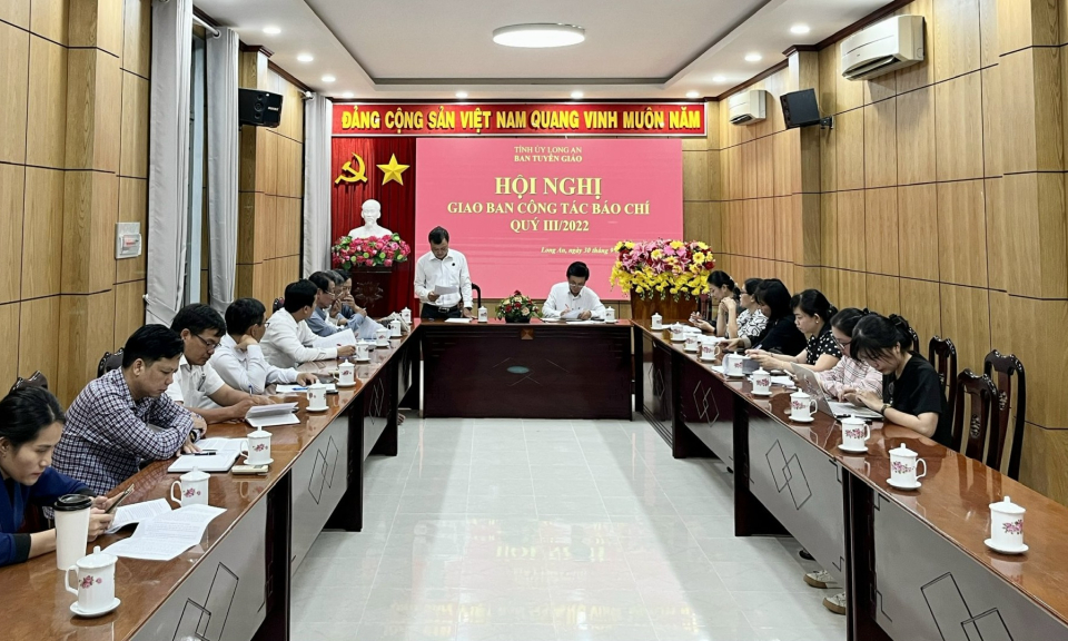 Hội nghị Giao ban công tác báo chí Quý III năm 2022